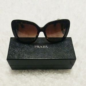 Prada Baroque Tortoise Shell Sunglasses
